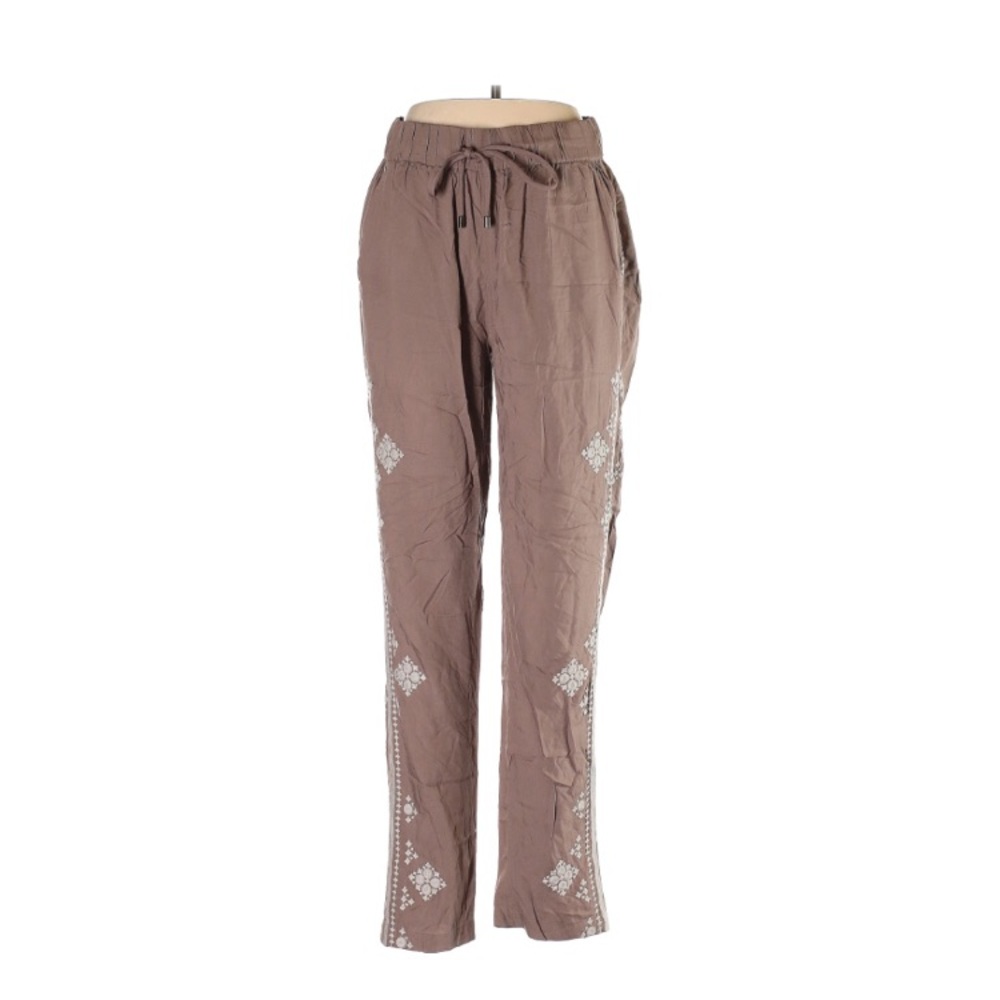 NWT Sundance tan pants embroidery detail medium - Picture 1 of 4